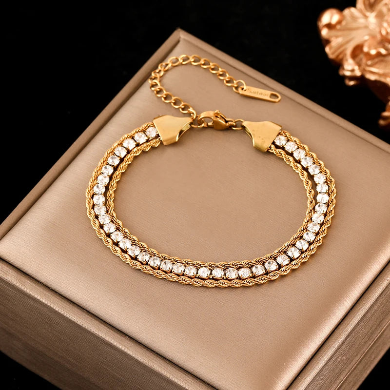 The Anastasia Crystal Rope Bracelet