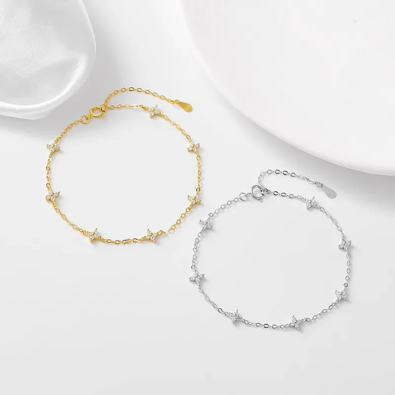 The Astra Star Crystal Bracelet - Gold