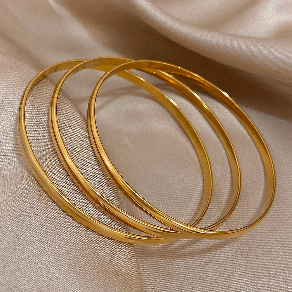 The Isabelle Classic Bangle Set (Set of 3) - Gold