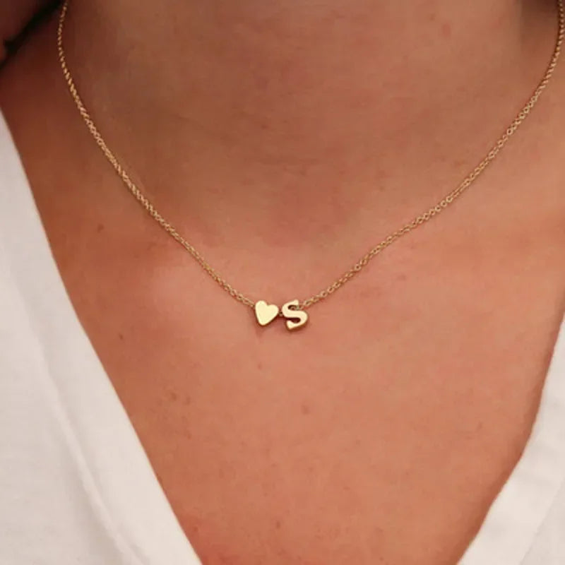 The Sophie Dainty Initial Necklace - Gold