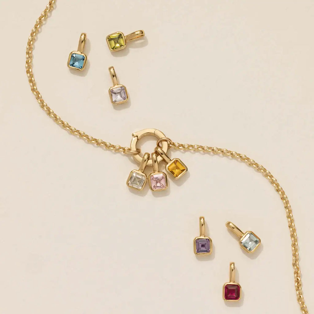 The Clara Solitaire Birthstone Pendant