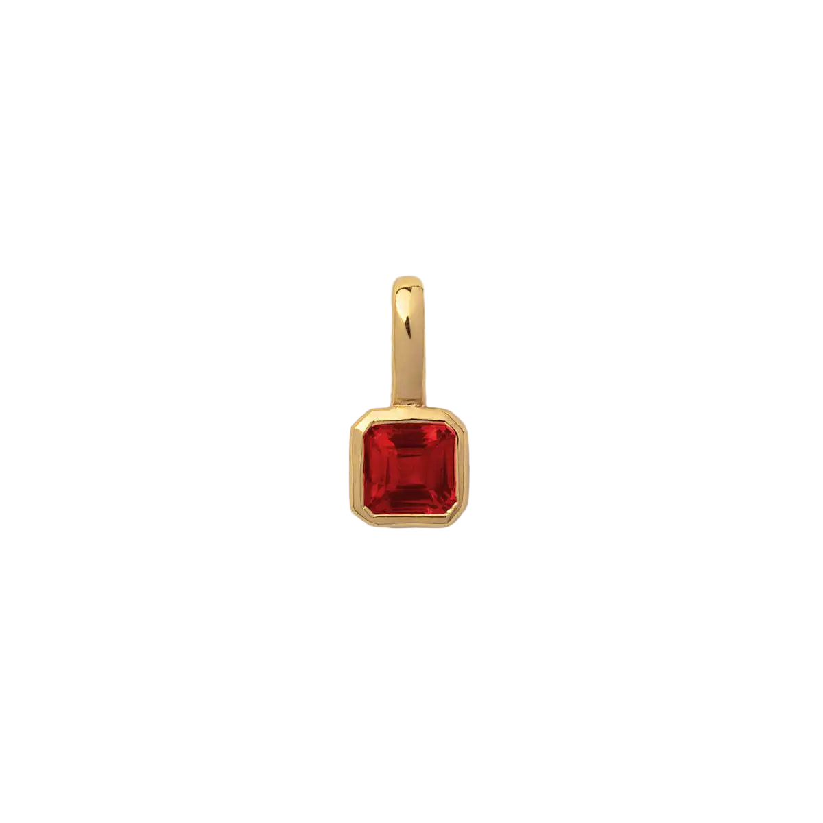 The Clara Solitaire Birthstone Pendant - Garnet