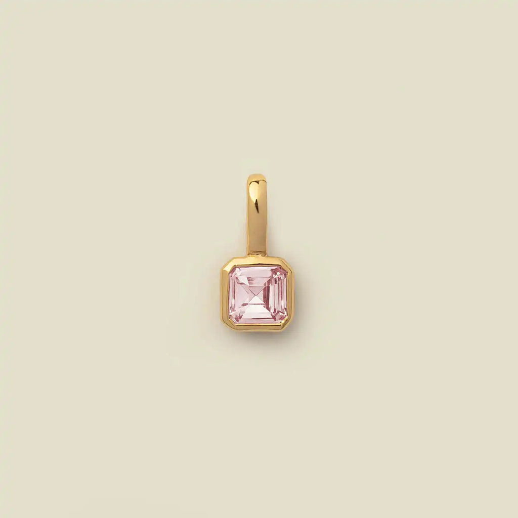 The Clara Solitaire Birthstone Pendant - Tourmaline