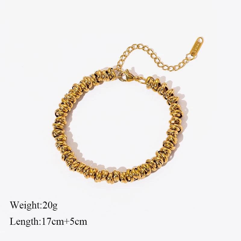 The Paloma Textural Coil Bracelet - Gold