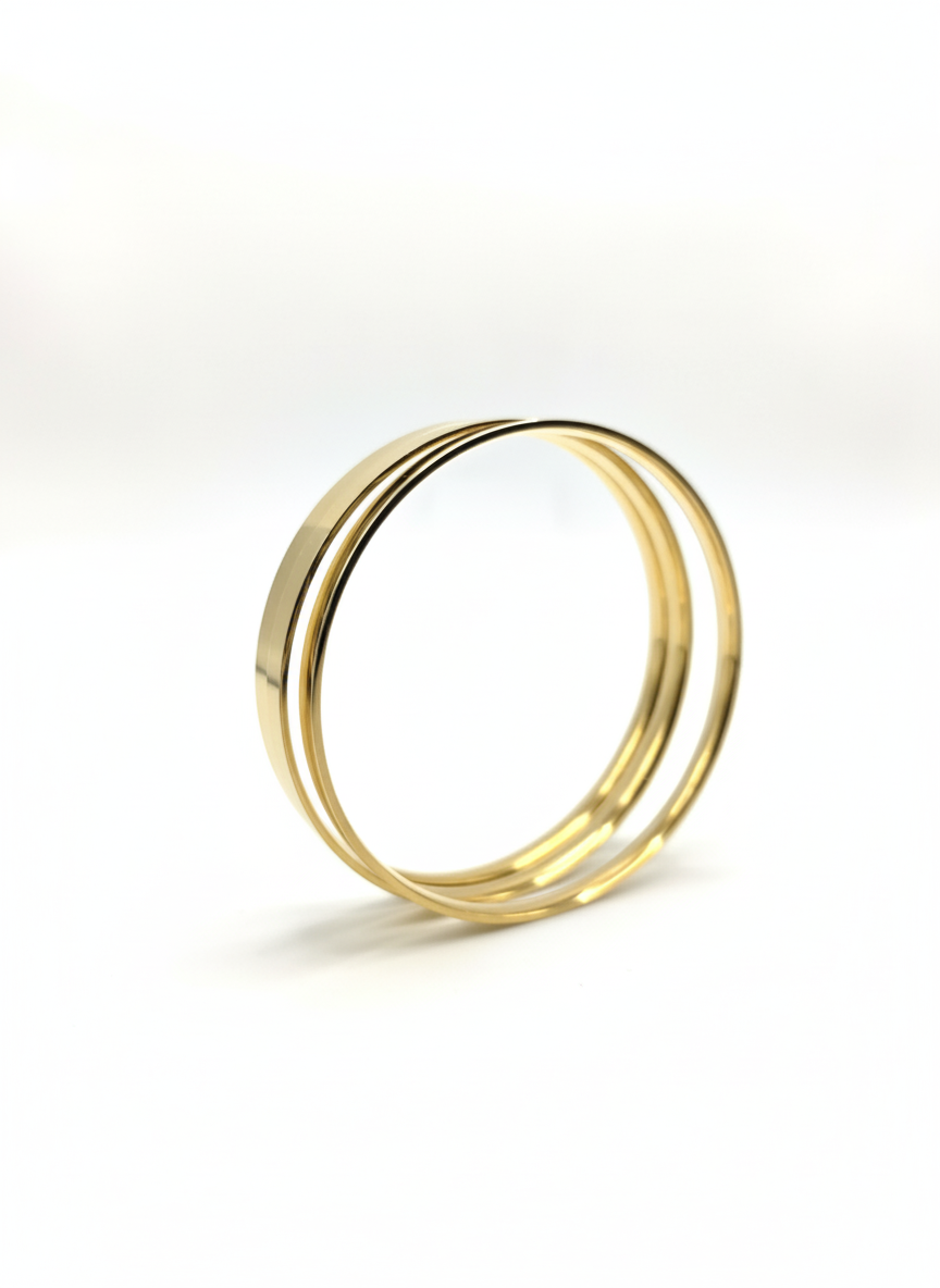 The Camilla Stacking Bangle Set (Set of 3) - Gold